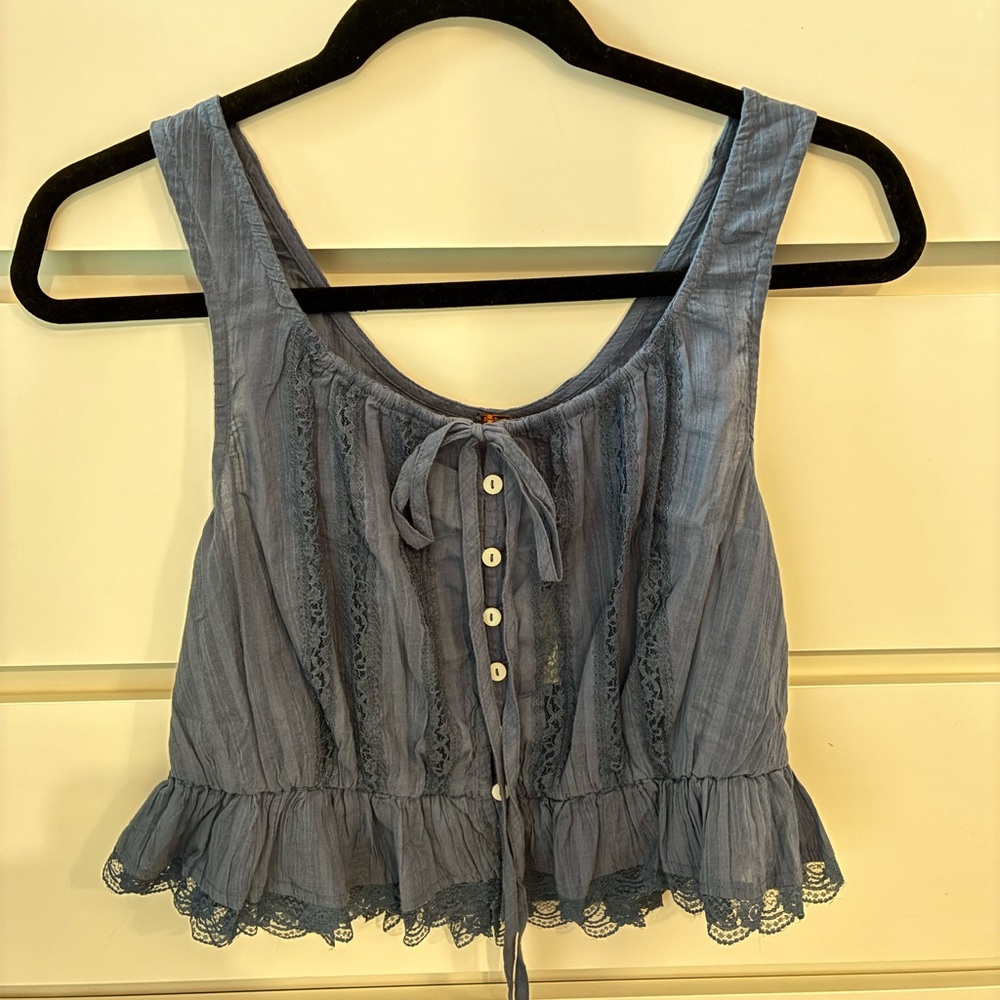 NWT Free People Alana Lace Tank